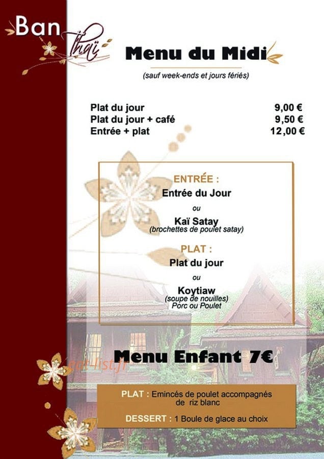 Ban Thai — carte page 7
