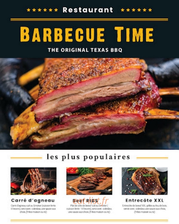 Barbecue time — carte page 1