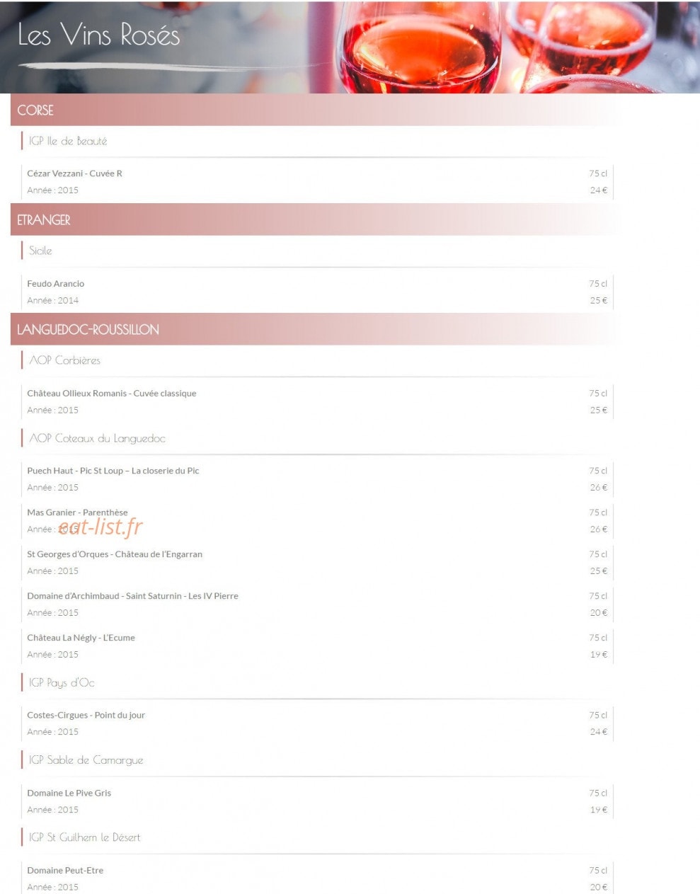 Bg by l'Endroit — carte page 19