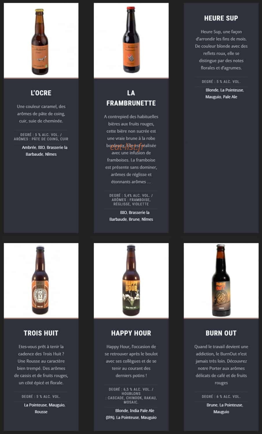 Bistrot Sainte Anne — carte page 18