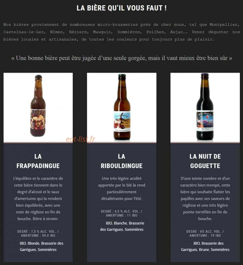 Bistrot Sainte Anne — carte page 14