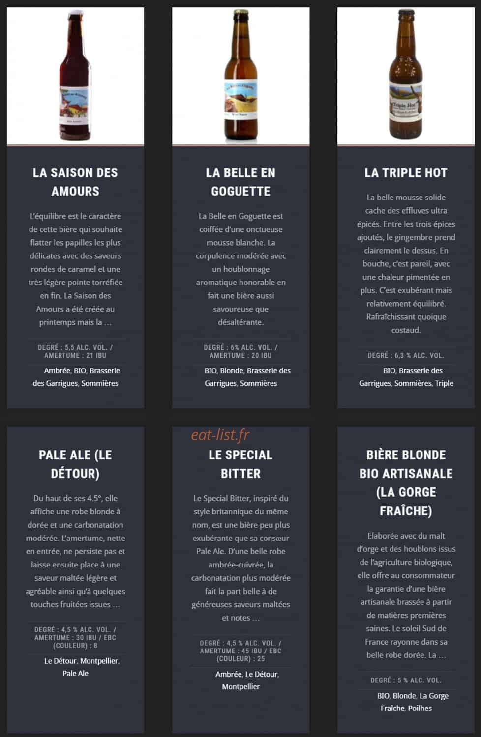 Bistrot Sainte Anne — carte page 15