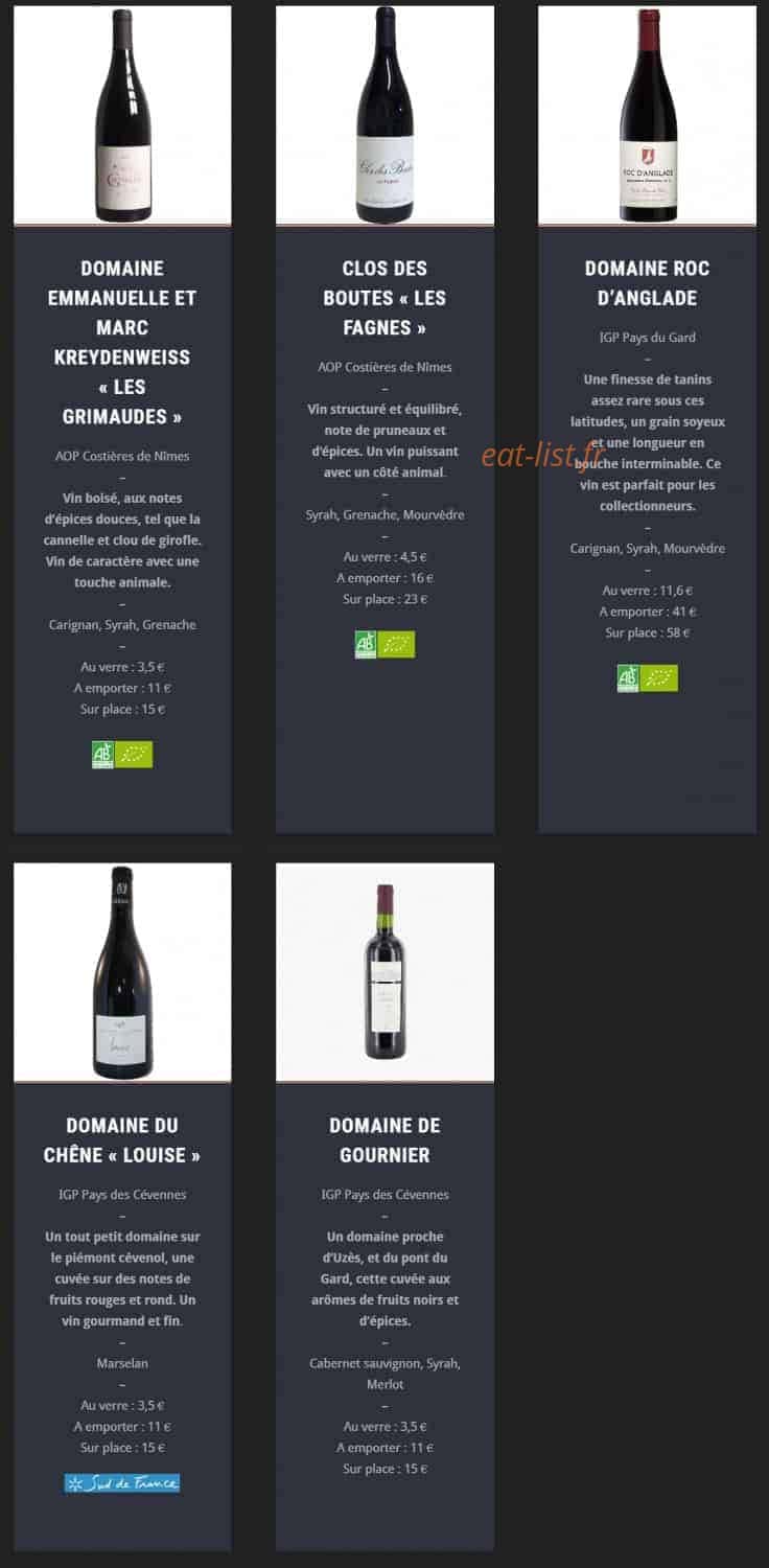 Bistrot Sainte Anne — carte page 13