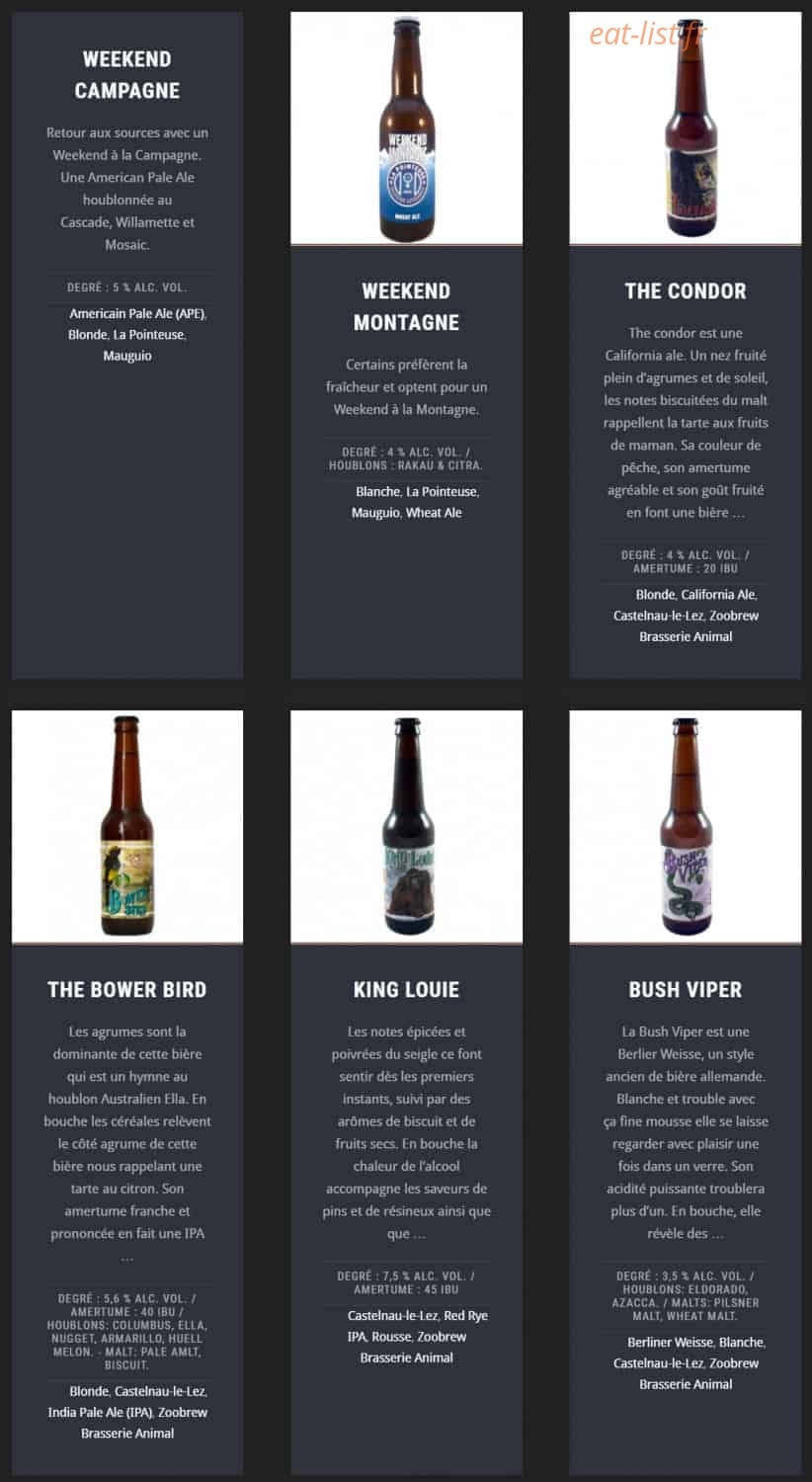 Bistrot Sainte Anne — carte page 19