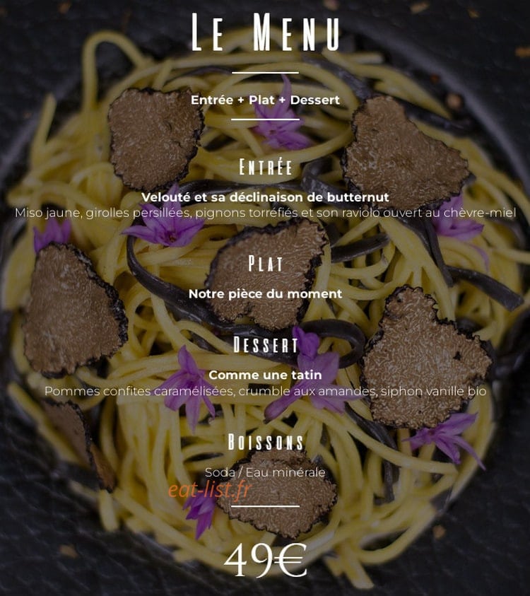 Black Beef — carte page 2