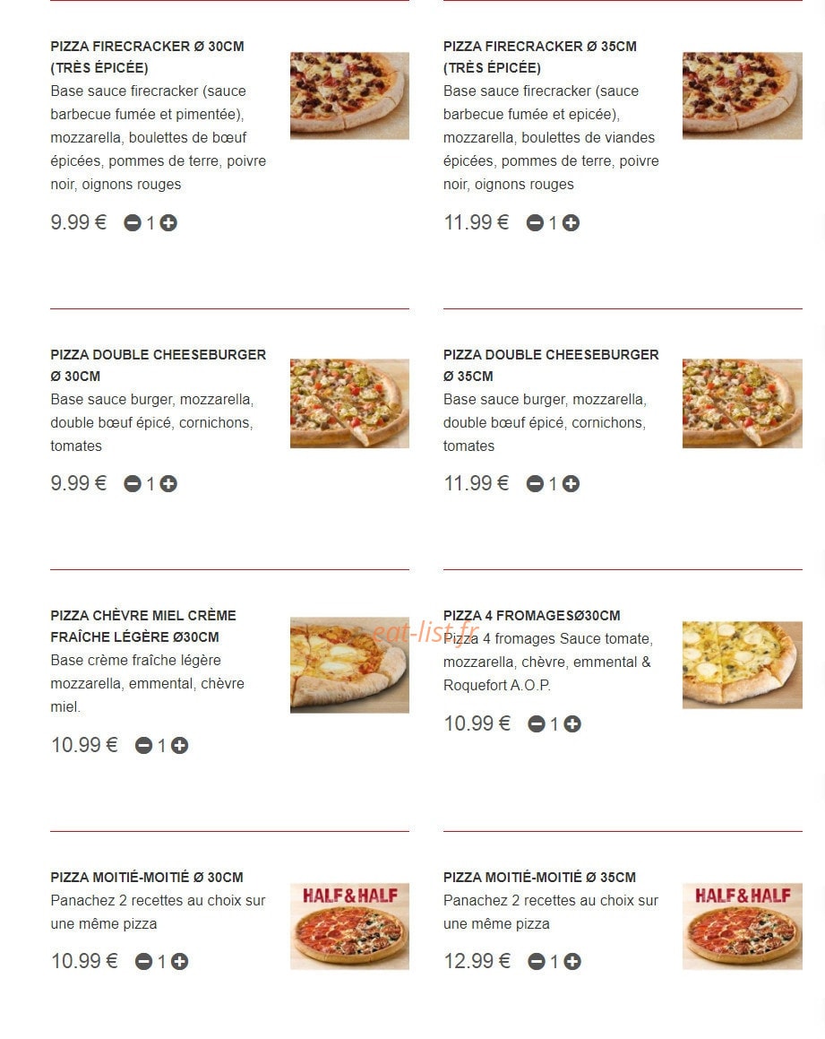 Black Mama Pizza — carte page 5