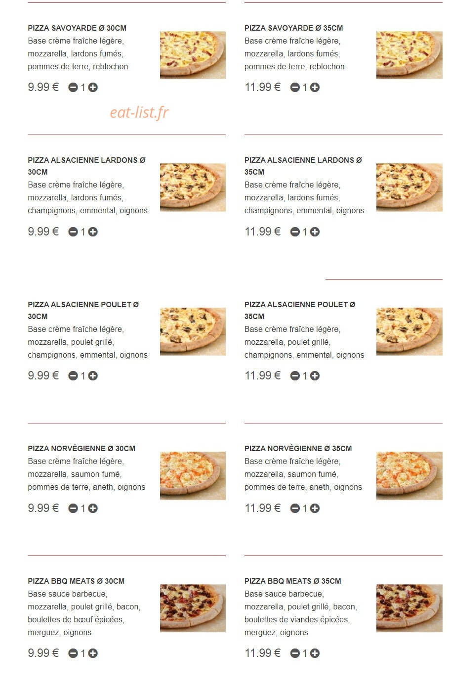 Black Mama Pizza — carte page 4