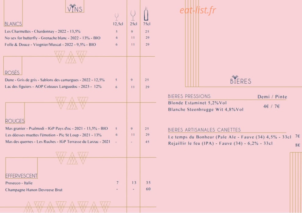 Bonsoir Cocktail Bar — carte page 4