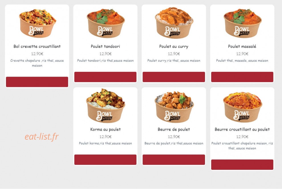 Bowl indian — carte page 3