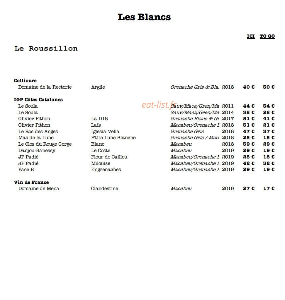 Braise — carte page 9