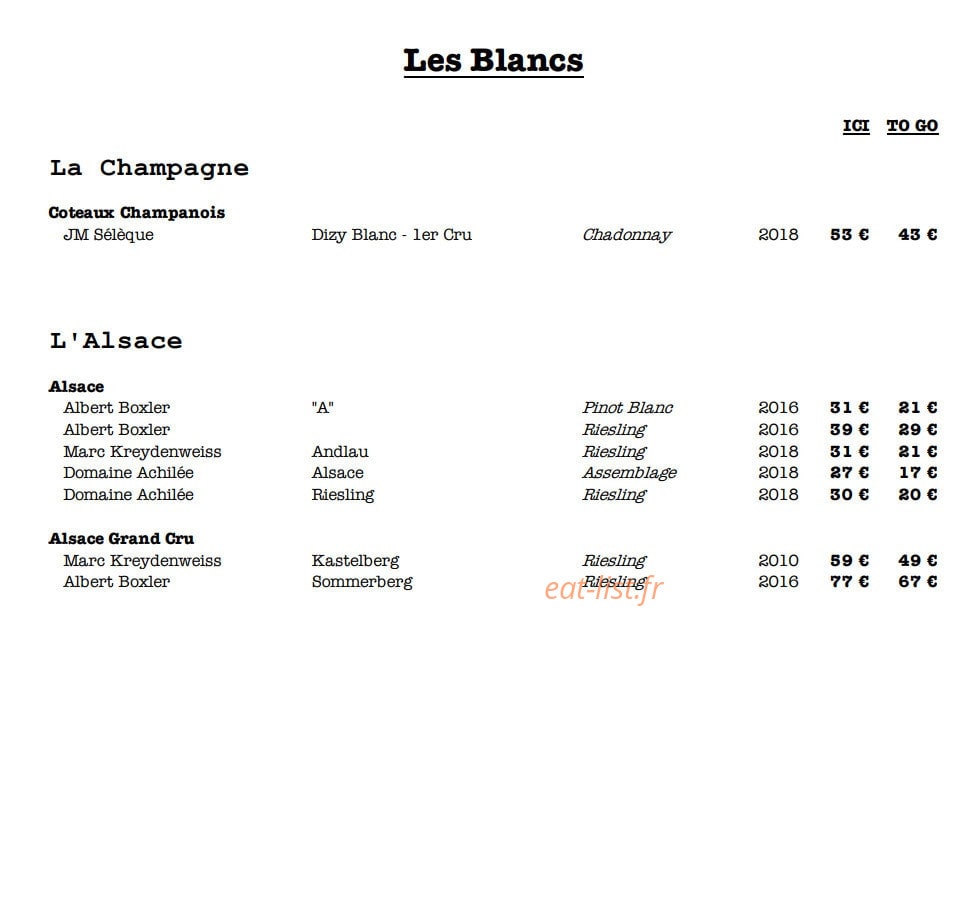 Braise — carte page 10