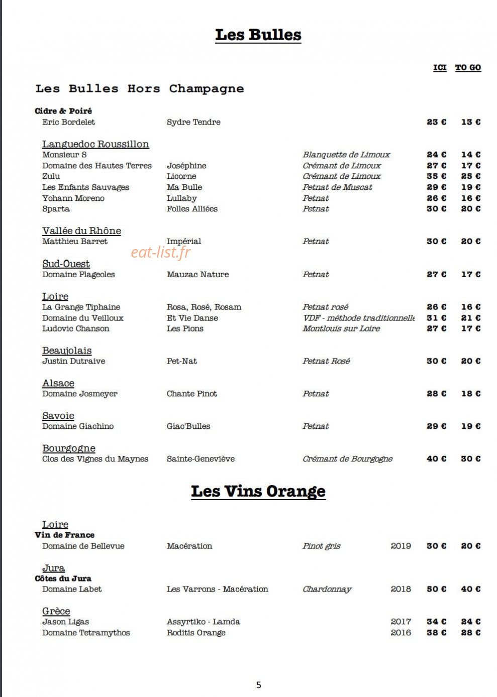 Braise — carte page 6