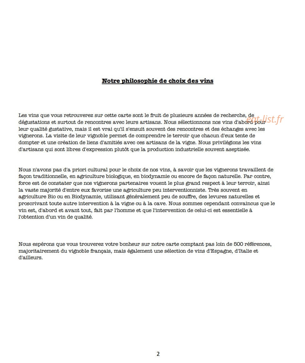 Braise — carte page 3