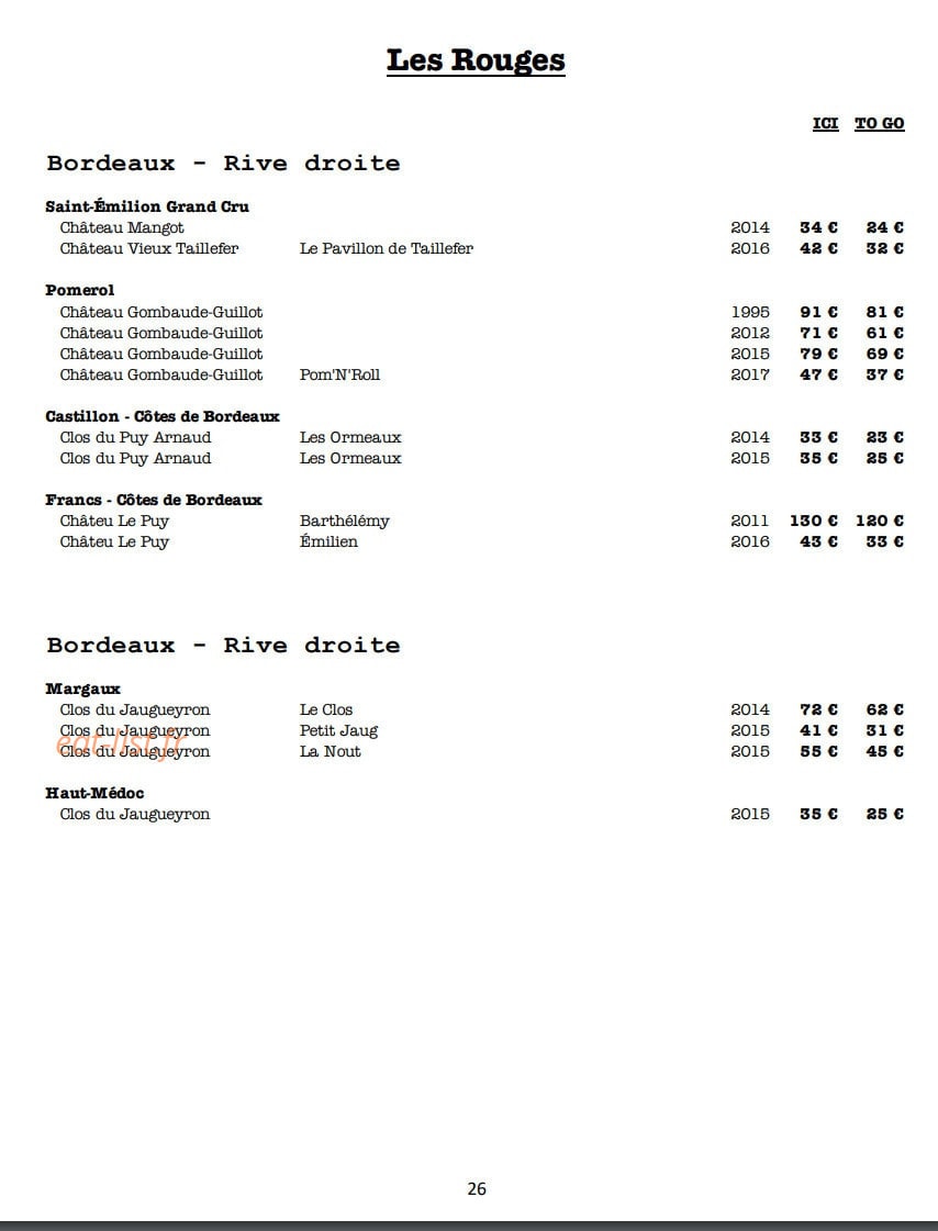 Braise — carte page 27