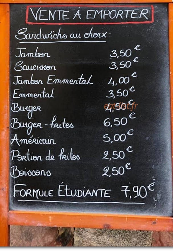 Brasserie Lepic — carte page 2