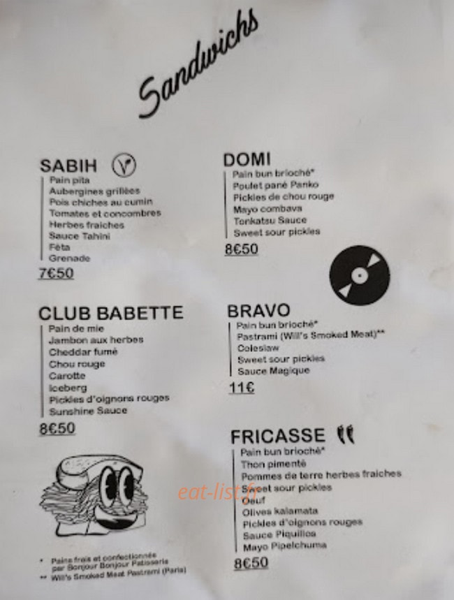 Bravo Babette — carte page 1