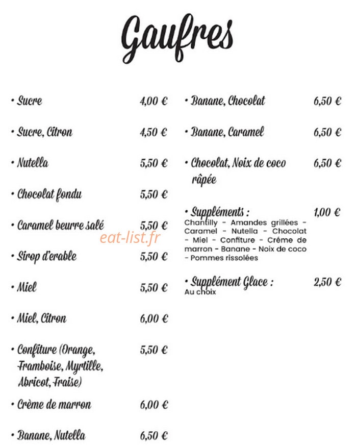 Café Amor — carte page 2