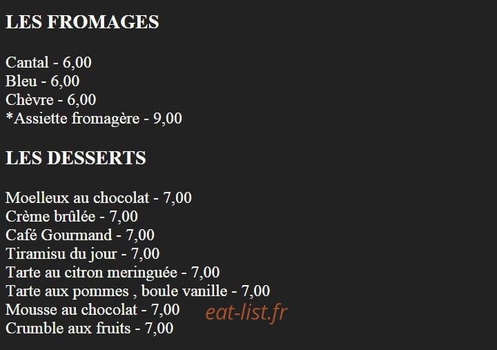Café Léon — carte page 2