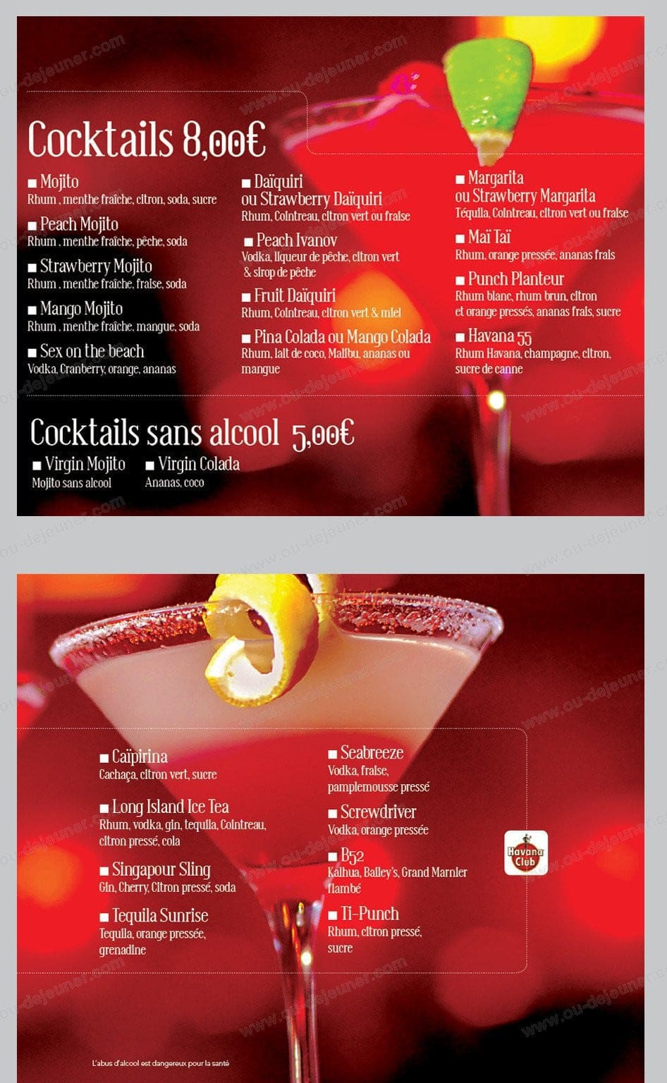 Café Riche — carte page 4