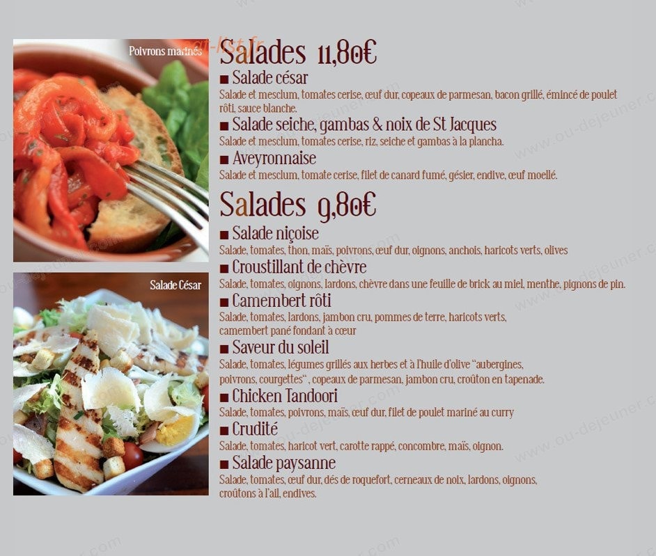 Café Riche — carte page 6