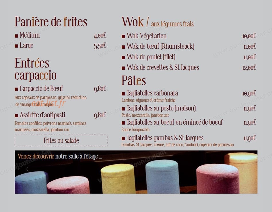 Café Riche — carte page 7