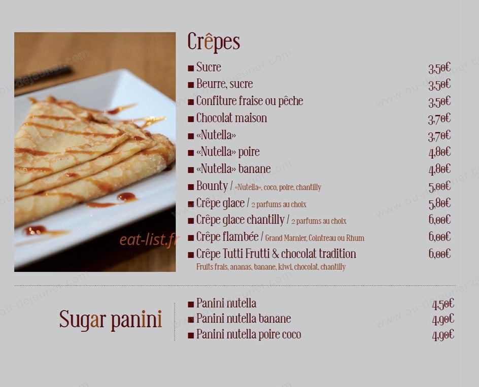 Café Riche — carte page 10