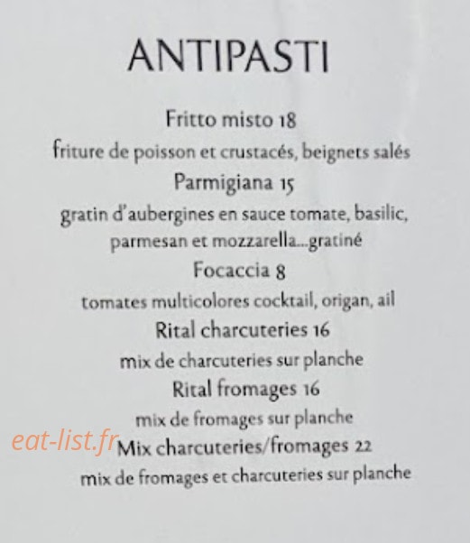 Caffe Panis — carte page 2