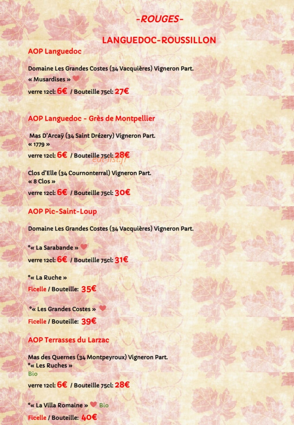 Casa Cubana — carte page 15