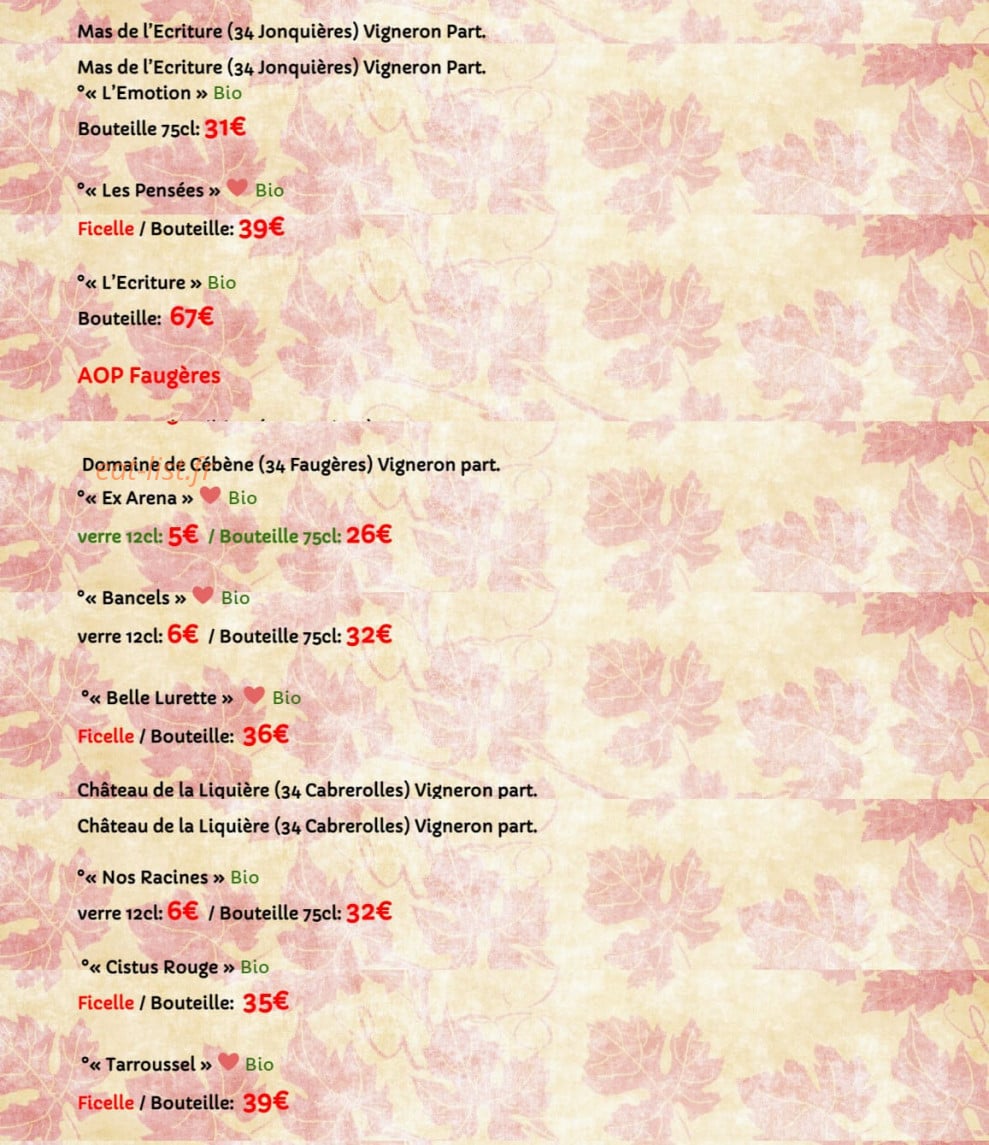 Casa Cubana — carte page 16