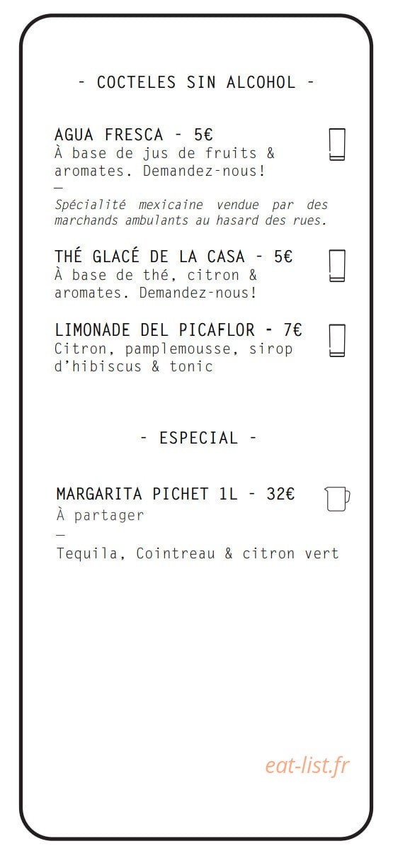 Casa Picaflor — carte page 17