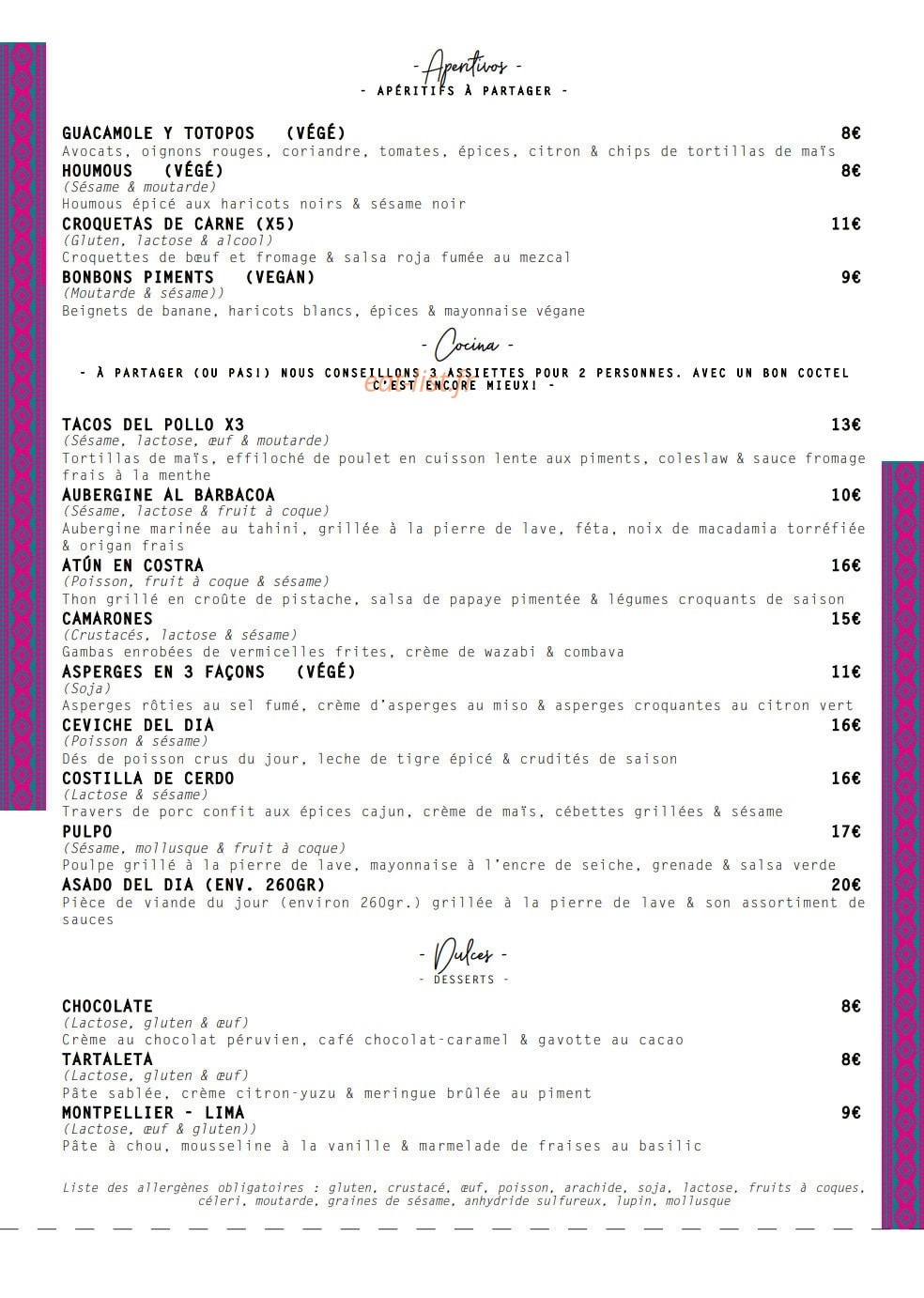 Casa Picaflor — carte page 1