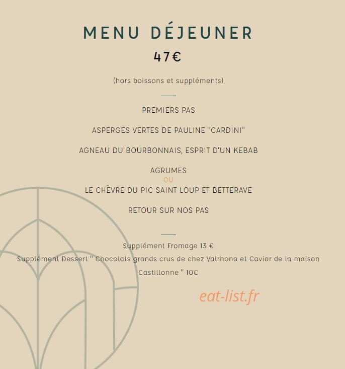 Céna — carte page 1