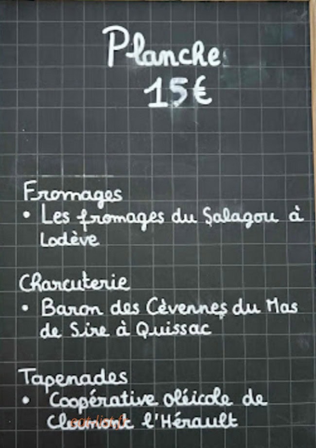 Chai du Clapas — carte page 1