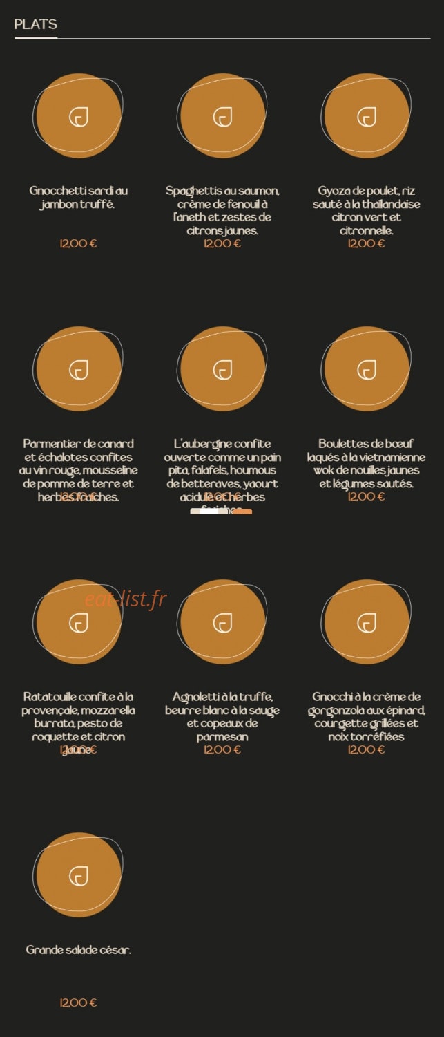 Chef Jean — carte page 3
