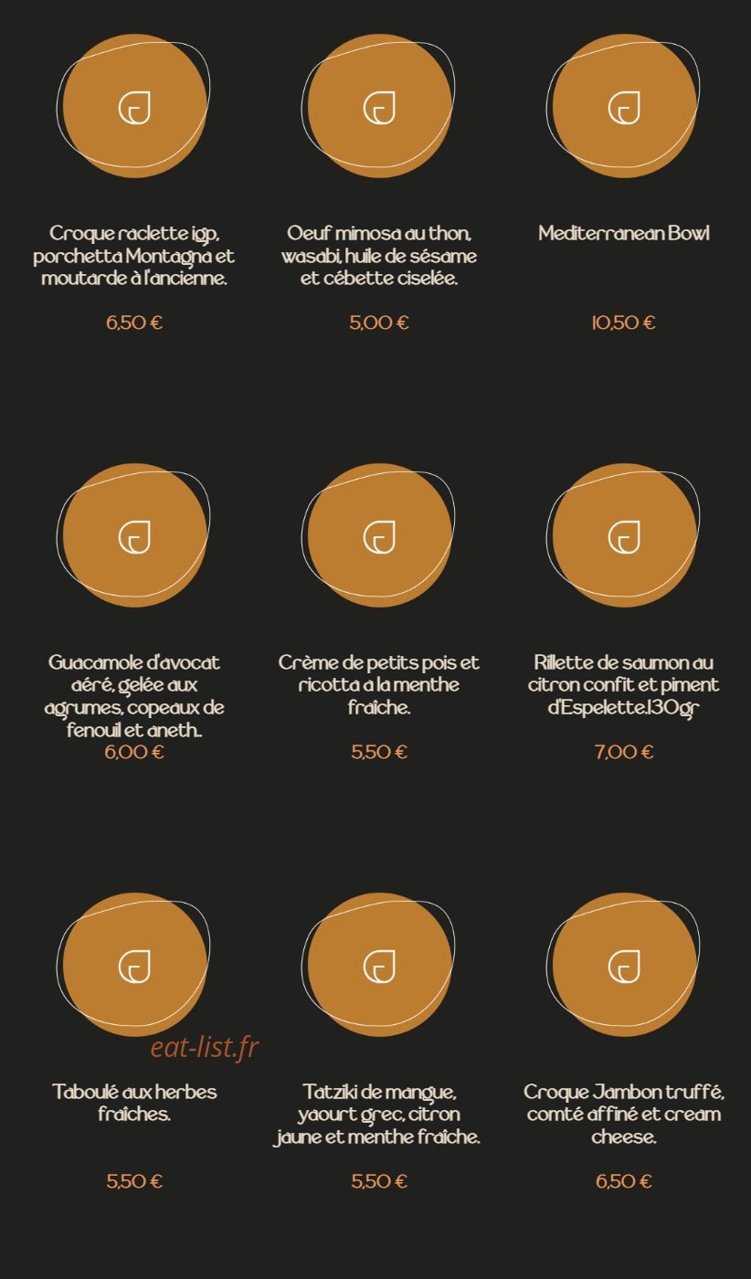 Chef Jean — carte page 2