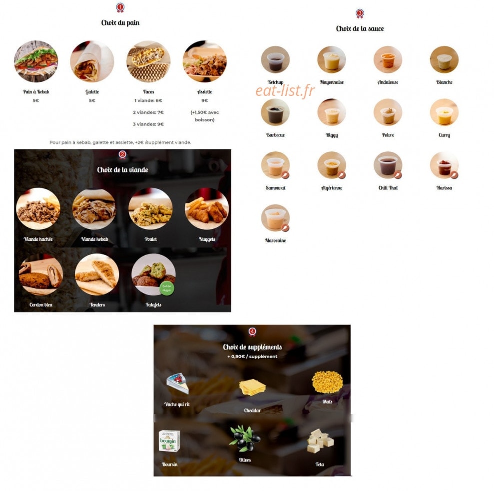 Chef Tacos — carte page 1