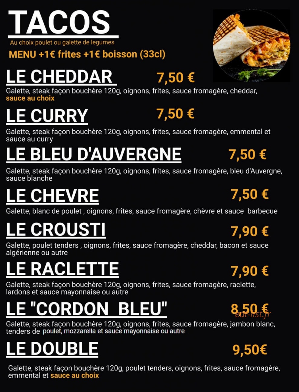 Chez Alex — carte page 2