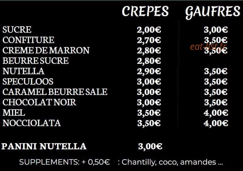 Chez Alex — carte page 7