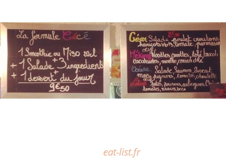 Chez Cécé — carte page 1