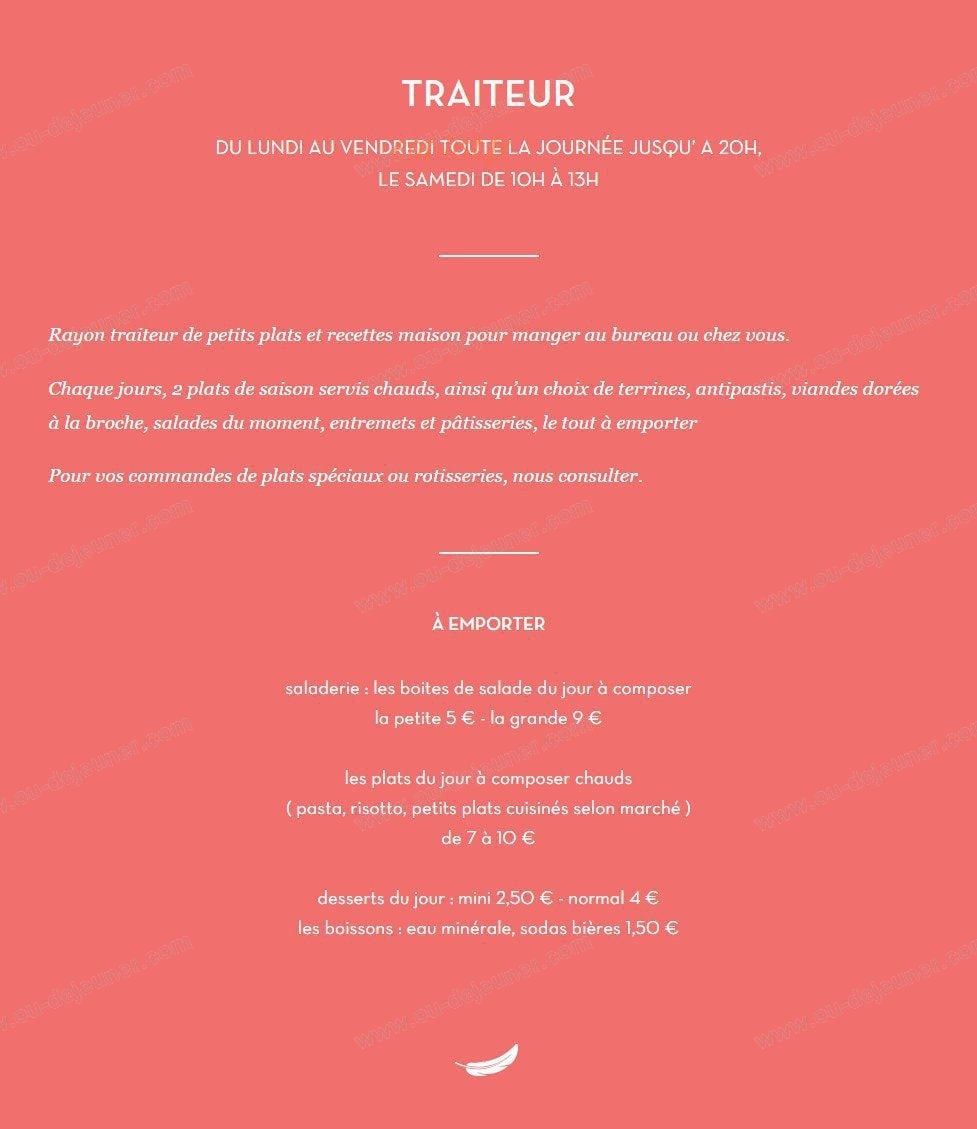 Chez Cui- Cui — carte page 2