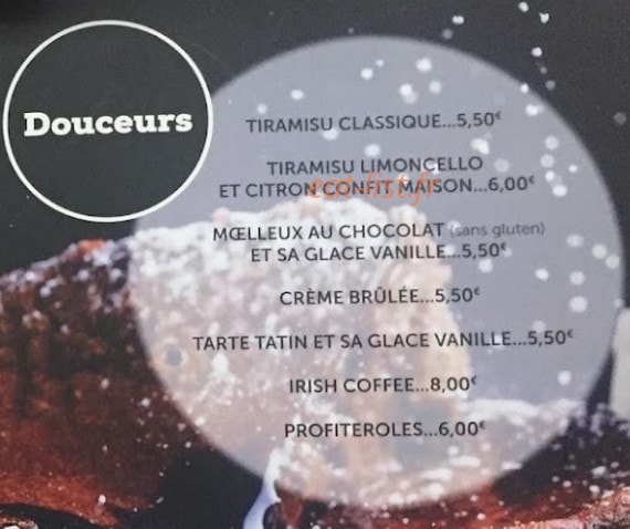Chez Felix — carte page 8