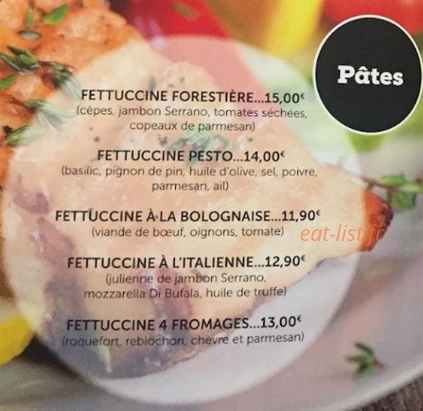 Chez Felix — carte page 7