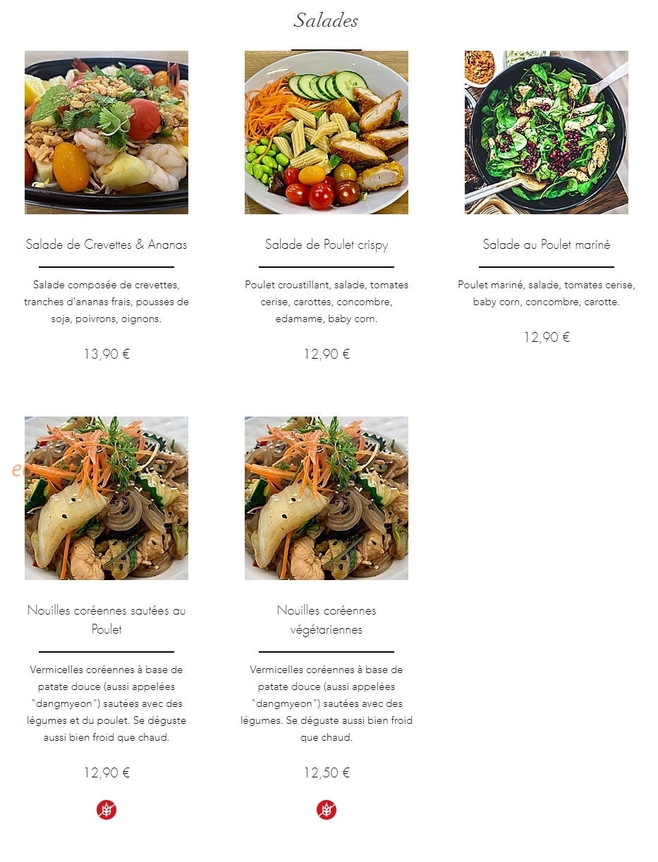 Chez Oopie — carte page 5