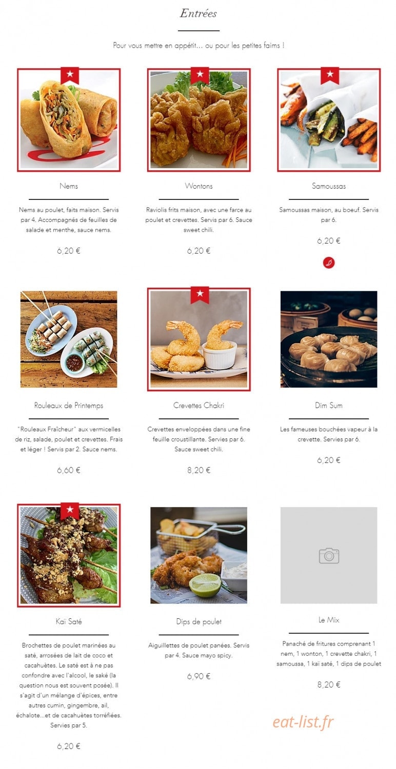 Chez Oopie — carte page 1