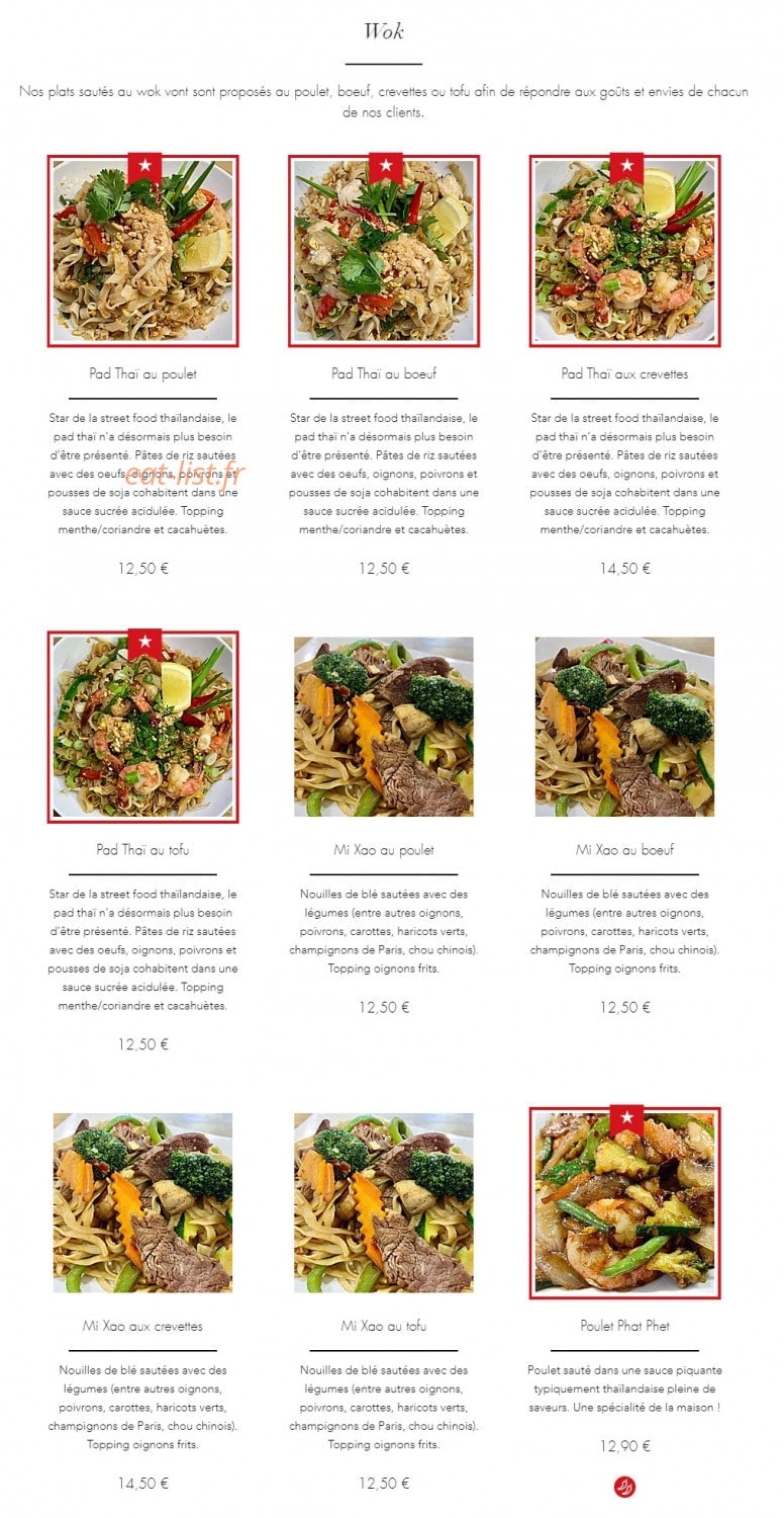 Chez Oopie — carte page 2