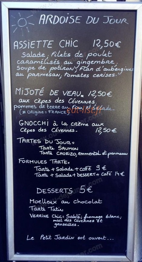 Chic et Boheme — carte page 4