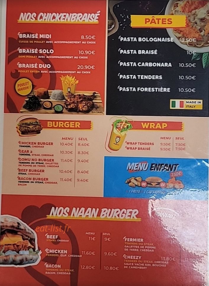 ChickenPlace — carte page 1