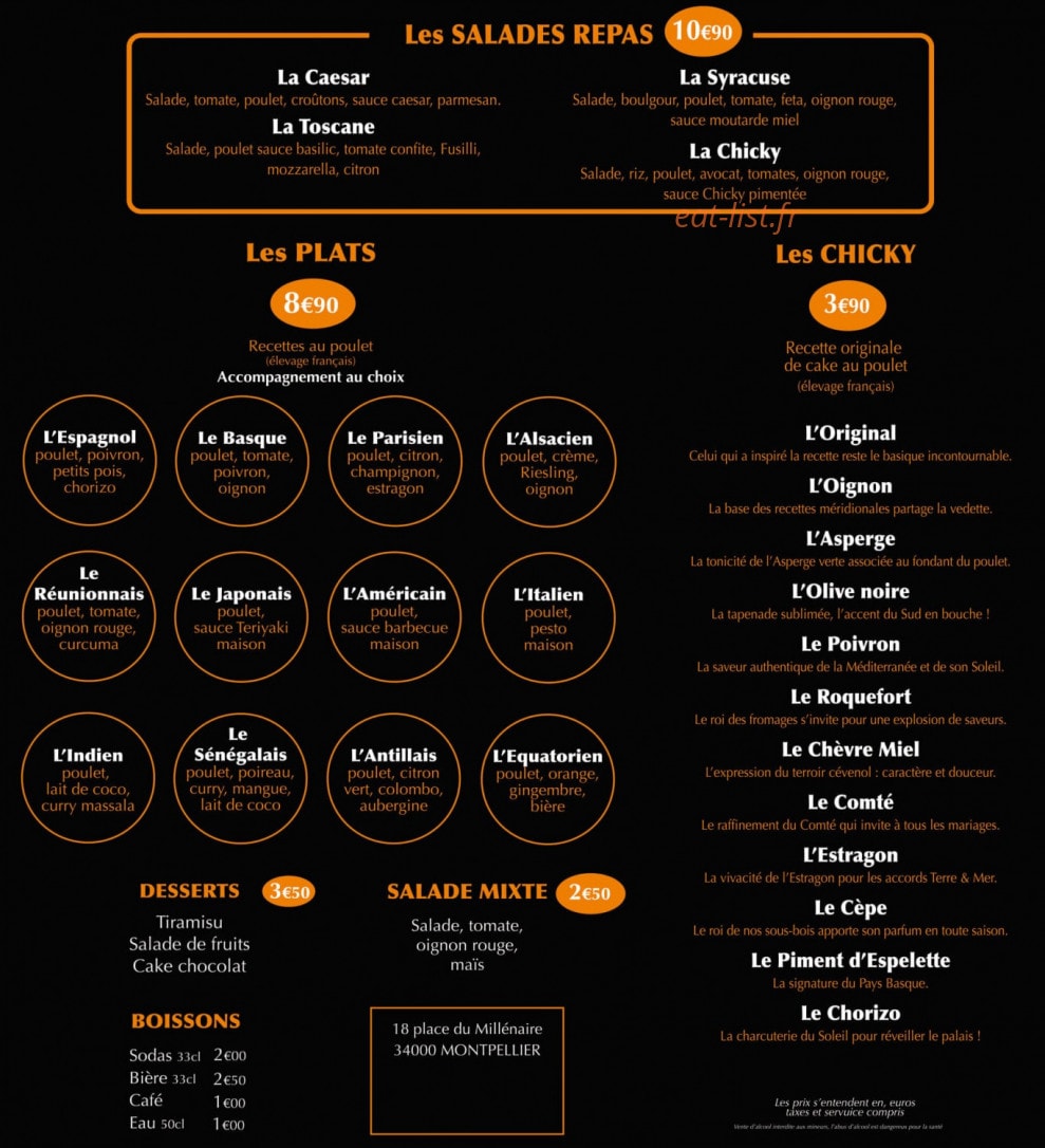 Chicky — carte page 1