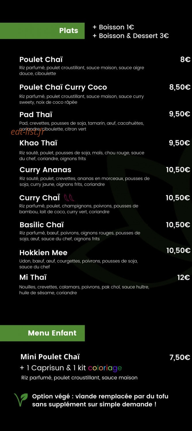 Chô Chaï — carte page 2
