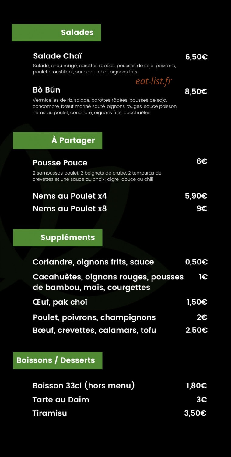 Chô Chaï — carte page 3